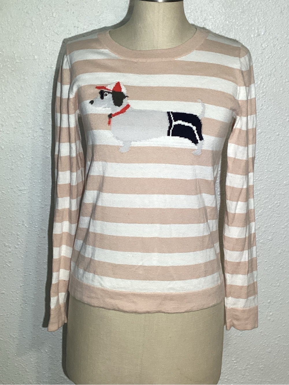 J.crew dog dachshund women’s sweater size XS